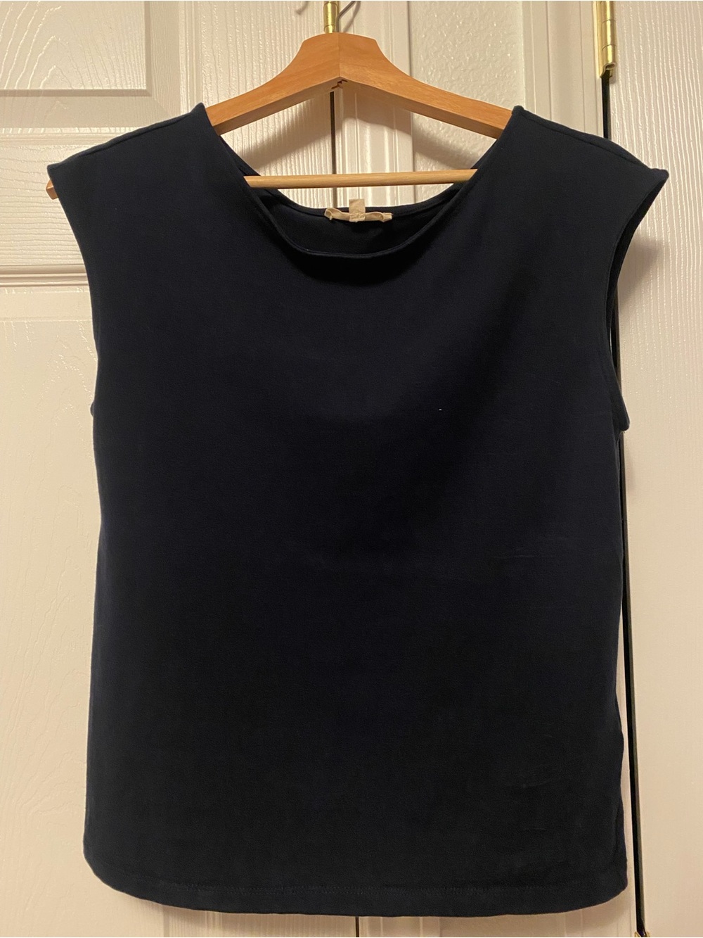 Madewell Navy Blue Cap Sleeve Top